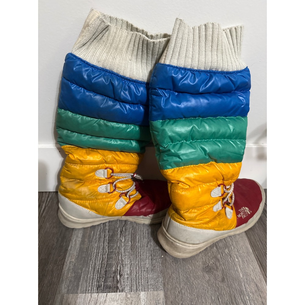 The North Face Nuptse Purna Tall Multi Color Puffer Winter Boots Womens
